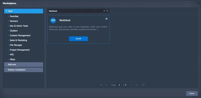 how to deploy nextcloud on Hidora